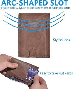 img 1 attached to Easyoulife Wallet Leather Pocket Vintage Men's Accessories for Wallets, Card Cases & Money Organizers