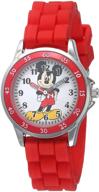 disney kids' mk1239 time teacher mickey mouse watch: 🐭 teach your little ones with the fun of mickey mouse! logo