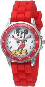 img 3 attached to Disney Kids' MK1239 Time Teacher Mickey Mouse Watch: 🐭 Teach Your Little Ones with the Fun of Mickey Mouse!