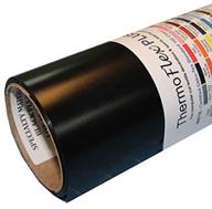 🔥 thermoflex plus htv roll: high-quality black iron on heat transfer vinyl - 3' x 12" length logo
