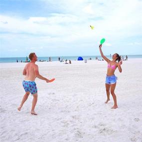 img 3 attached to 🏸 Funsparks Jazzminton Paddle Game: Double Set for Hours of Fun - 4 Paddles, 11 Birdies, 4 Balls - Must-Have Racquet Game for Indoor and Outdoor Play