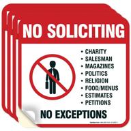 🚫 waterproof soliciting sign: ultimate solution for pack solicitors! logo