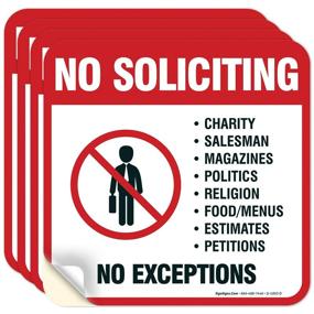 img 4 attached to 🚫 Waterproof Soliciting Sign: Ultimate Solution for Pack Solicitors!