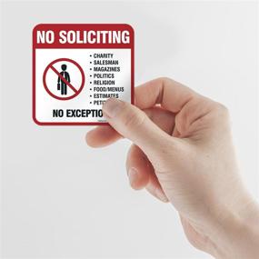 img 2 attached to 🚫 Waterproof Soliciting Sign: Ultimate Solution for Pack Solicitors!