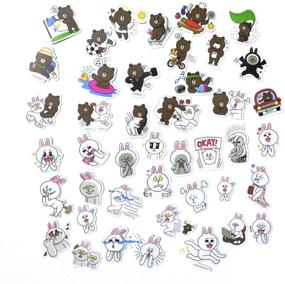 img 3 attached to Assorted Animals Planner Stickers - 250pcs, No Repeats. Cutest Cat, Bear, Rabbit, Hamster Decorative Sticker Collection for Scrapbooking, DIY Crafts, Album, and Bullet Journals