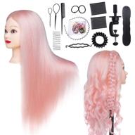 cosmetology mannequin hairdresser training straightening logo