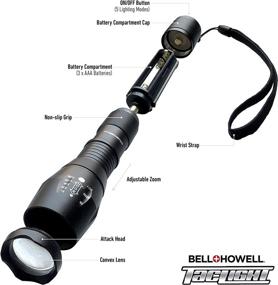 img 3 attached to 🔦 Bell + Howell 1176 Taclight: High-Powered Tactical Flashlight with 5 Modes, Zoom Function, 22X Brightness, Weatherproof Design - Perfect for Outdoor Activities, Camping, Emergency - As Seen On TV (Original)