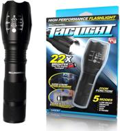 🔦 bell + howell 1176 taclight: high-powered tactical flashlight with 5 modes, zoom function, 22x brightness, weatherproof design - perfect for outdoor activities, camping, emergency - as seen on tv (original) логотип