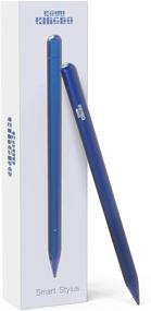 img 4 attached to 🖊️ Rechargeable Stylus Pen for iPad and iPhone - Navy Blue. 1.4mm Fine Tip for Drawing and Writing.