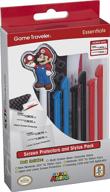 nintendo 3ds mario stylus pen and screen protection pack: officially licensed for 3ds xl and new 3ds xl logo
