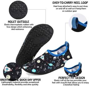 img 2 attached to Ultimate Grip for Active Unicorn 🦄 Girls: Hiitave Non Slip Barefoot Toddler Shoes