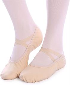 img 3 attached to 🩰 Bezioner Canvas Ballet Shoes: Stylish Slipper for Girls, Women & Kids, Yoga Shoes for Dancing