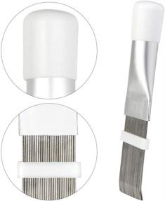 img 1 attached to 🔧 Yeabwps 2-Piece Stainless Steel Air Conditioner Condenser Fin Cleaning Brush & Comb Kit - Ultimate Tool for Fin Evaporator Radiator Repair