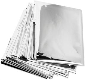 img 3 attached to 🚨 84-Pack Emergency Mylar Blankets - Occupational Health & Safety Products