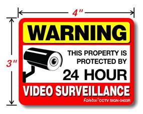 img 3 attached to 🔒 Enhanced Safety with Reflective Video Surveillance Sticker