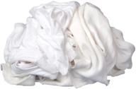 👕 buffalo industries (10525) white recycled t-shirt cleaning rags - 50 lb. box logo