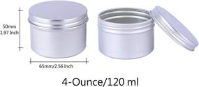 img 1 attached to 💄 4oz Aluminum Cosmetic Containers by CTKcom