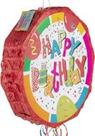 🎉 exciting party fun pull string pinata: large capacity with hidden door for kids birthday parties - filled with candy, treats & gifts! logo