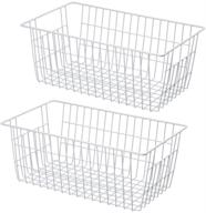 🧺 large wire storage baskets – freezer baskets, farmhouse metal wire basket organizer for kitchen pantry – storage bins 14"x11"x6 логотип