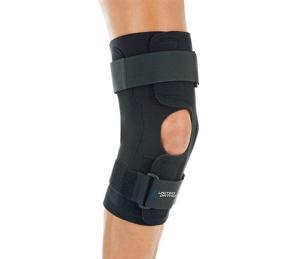 img 4 attached to 🏋️ Extra Large Black United Ortho Wraparound Hinged Knee Brace