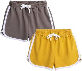 img 4 attached to 🏃 High-Quality Boys Girls Sport Shorts: Perfect for Summer Running, Workouts, and Beach Fun!