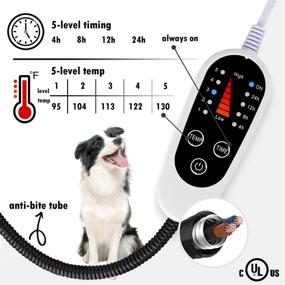 img 3 attached to 🔥 Rest-Eazzzy Pet Heating Pad: Indoor Dog & Cat Warming Mat with Timer & Temperature Controls (18" X 18")