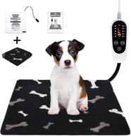 🔥 rest-eazzzy pet heating pad: indoor dog & cat warming mat with timer & temperature controls (18" x 18") logo