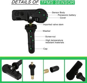 img 1 attached to 🚗 Улучшите безопасность с датчиком контроля давления в шинах (TPMS) 56029481AB 433HMz CDWTPS для Chrylser Dodge Jeep - 4 штуки.