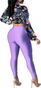 img 3 attached to YouSexy Outfits Floral Tracksuits Jumpsuits Women's Clothing