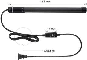 img 3 attached to 🐠 Advanced 500W Titanium Tube Aquarium Heater with LED Digital Temperature Controller—Ideal for 50-80 Gallon Tanks