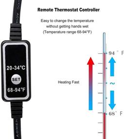 img 1 attached to 🐠 Advanced 500W Titanium Tube Aquarium Heater with LED Digital Temperature Controller—Ideal for 50-80 Gallon Tanks