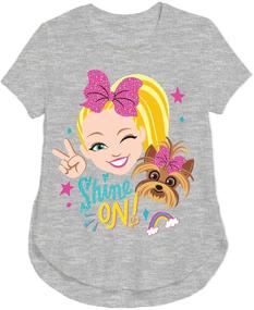 img 3 attached to 👚 Набор футболок Nickelodeon для девочек 2 штуки: Jojo Siwa Shine On серого цвета и Yas Queen розового цвета