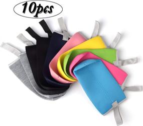 img 3 attached to 🧴 Protective Neoprene Water Bottle Sleeves: 10 Pack, Fits 12-18 oz Bottles - Insulated Cozy Cover (Multi-Color) - HRLORKC