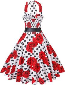 img 3 attached to Fashion Womens Rockabilly Vintage Cocktail Women's Clothing in Dresses