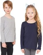 👕 goxu toddler sleeve t shirt uz 2 wht 6 7: stylish girls' clothing and tops for fashionable toddlers logo