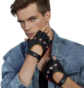 img 3 attached to 🧤 FIORETTO Original Fingerless Driving Motorcycle Gloves