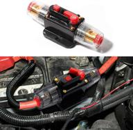 🔌 beneges car audio inline 20a amps circuit breaker: overload protection fuse with manual reset for car audio marine boat stereo - perfect replacement for fuses logo