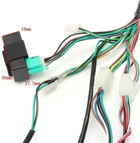 img 2 attached to 🔌 Enhanced Electric Start Kit: Engine Wiring Harness CDI Coil Wiring Loom for 50/70/90/110/125CC Quad Dirt Bike ATV Go Kart Dune Buggy