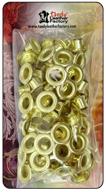 🔴 tandy leather eyelets 1/4-inch (6mm) brass plated - pack of 100 - item# 1287-11 logo