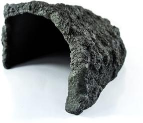 img 2 attached to 🐍 Premium Resin Reptile Rock Hide Cave: Ideal Escape Habitat for Pet Tortoises, Lizards, Frogs, Turtles, and Snakes - 10.23 x 9.05 x 5.11 Inches