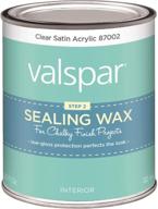🎨 valspar corp 410.0087002.004 valspar chalky clear sealing wax: unleash the perfect finishing touch logo