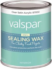 img 1 attached to 🎨 VALSPAR Corp 410.0087002.004 Valspar Chalky Clear Sealing Wax: Unleash the Perfect Finishing Touch
