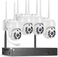 📷 3mp wireless home security camera system, 8 channel nvr with 4 outdoor wifi pt cameras - night vision, weatherproof, motion alert, remote access (no hard disk) logo