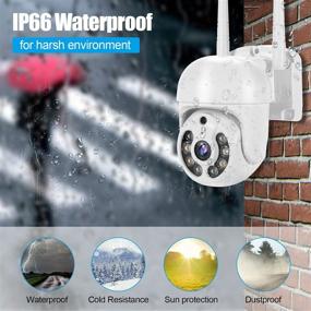 img 1 attached to 📷 3MP Wireless Home Security Camera System, 8 Channel NVR with 4 Outdoor WiFi PT Cameras - Night Vision, Weatherproof, Motion Alert, Remote Access (No Hard Disk)