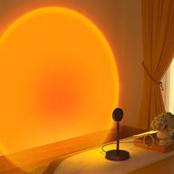 🌅 sunset lamp projector: 180-degree rotation rainbow projection for enchanting home décor логотип