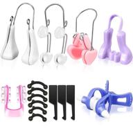 😷 enhance your nose shape with the 7-piece nose lifting shaper clips set - silicone nose lifter beauty tools for wide, low, curved, and big noses logo