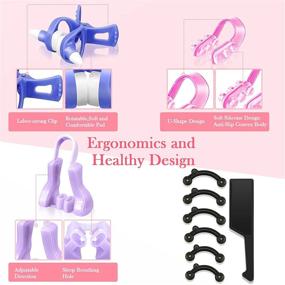 img 1 attached to 😷 Enhance Your Nose Shape with the 7-Piece Nose Lifting Shaper Clips Set - Silicone Nose Lifter Beauty Tools for Wide, Low, Curved, and Big Noses