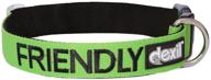 🐶 dexil limited friendly green color coded buckle dog collar: prevent accidents, warn others of your dog in advance!" logo