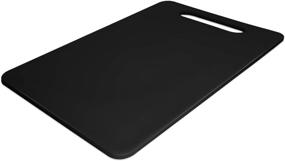 img 4 attached to 🔪 Large Black Plastic Utility Cutting Board with Handles, BPA Free and Dishwasher Safe - Zeffy, Easy Grip, Food Safe PP Material, Thick Chopping Board for Kitchen (15.5 x 10)