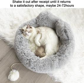 img 3 attached to 🛏️ Tail Stories Cat Bed and Calming Dog Bed: Luxurious, Soft, and Joint-Relieving Pet Bed for Indoor Cats and Small Dogs with Anti-Anxiety Benefits